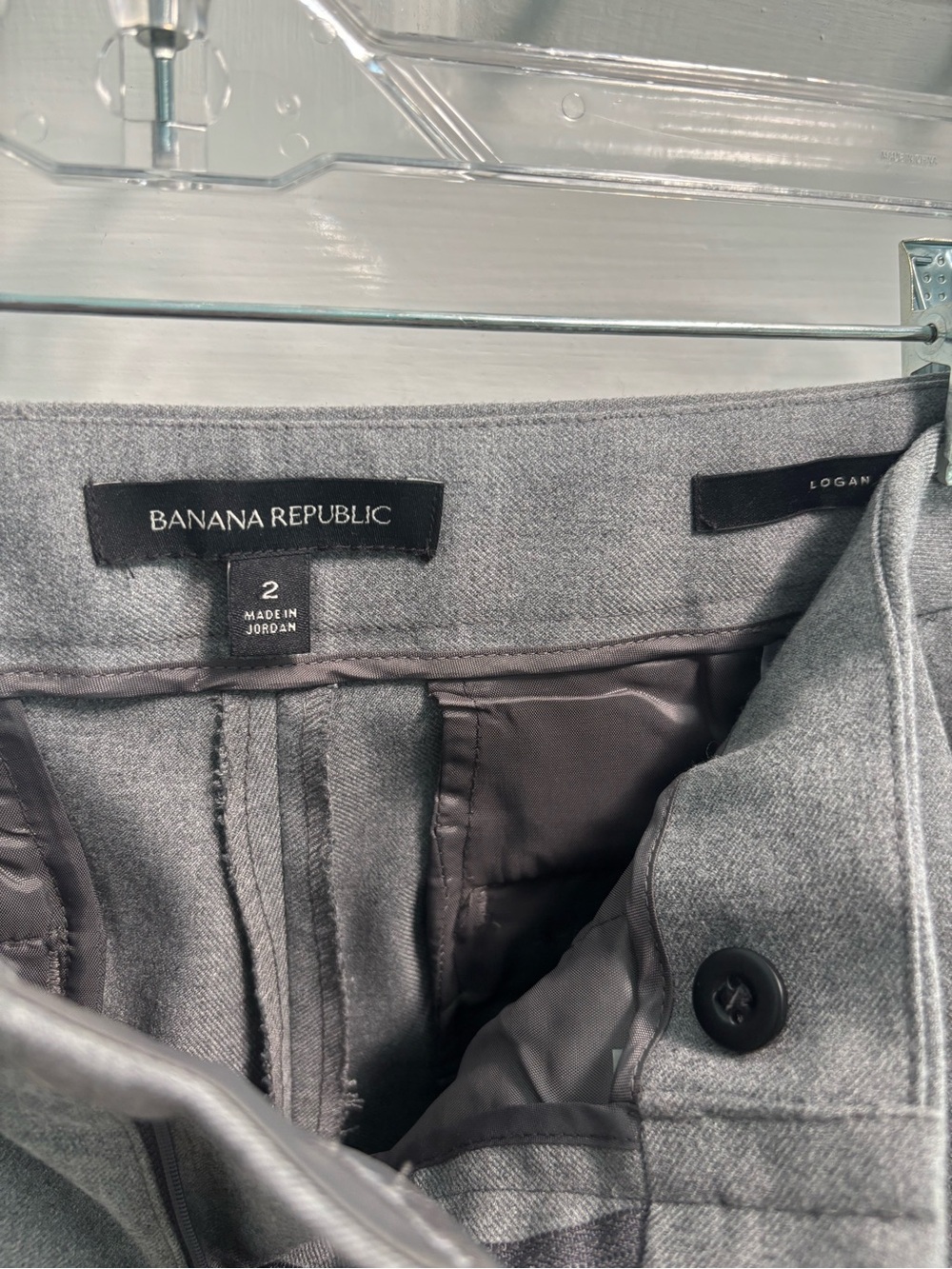 Banana Republic Gray Ruffle-Hem Women’s Dress Pants - Picture 2 of 7